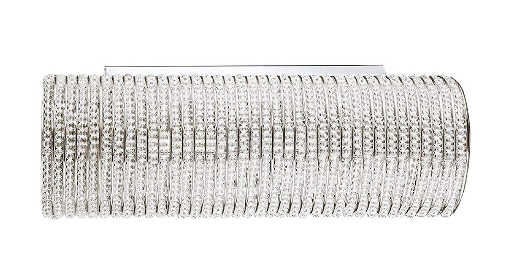 Crystal Halo Sconce Modern/Contemporary Lighting Orb Wall Sconce 21" - Good for Dining Room, Foyer, Entryway, Family Room and More! - GB104-2/3132