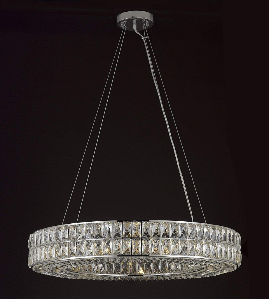 Inspired Spiridon Style Ring Chandelier - Modern Contemporary Pendant Lighting 40" Wide