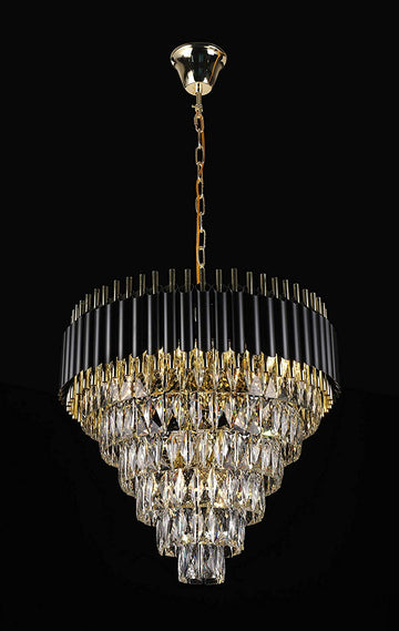 Inspired Odeon Style Empress Crystal Glass Fringe 6 Tier Chandelier Lighting W 23.6" x H 20.8" - Great for Entryway/Foyer, Living Room, Family Room, and More! Limited Edition ! - G7-76211/11