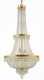 French Empire Crystal Chandelier Lighting H70" X W24" Good for Foyer, Entryway, Family Room, Living Room and More - A500-C7/CG/870/15