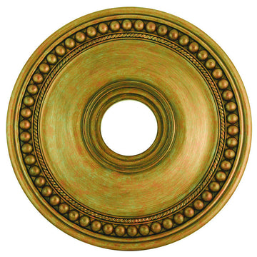 Livex Wingate Antique Gold Leaf Ceiling Medallion - C185-82074-48