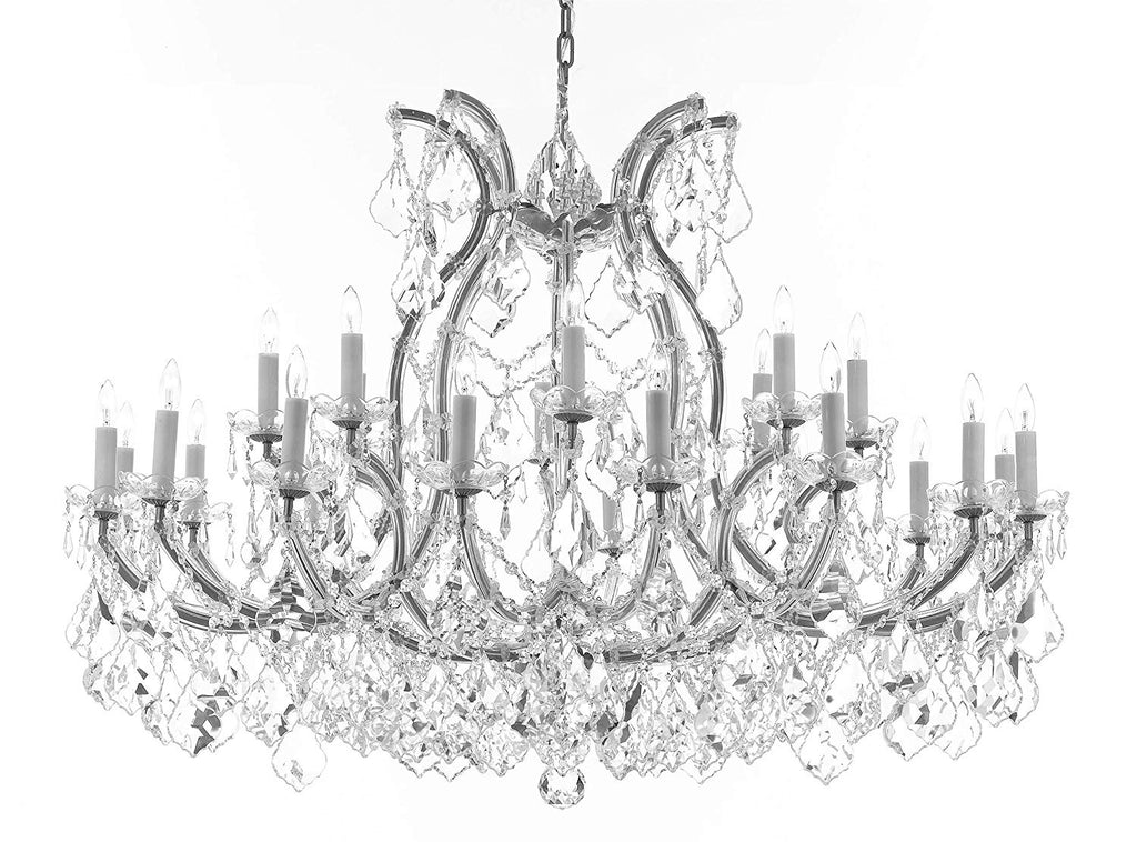 Crystal Chandelier Lighting Chandeliers H35"XW46" Great for The Foyer, Entry Way, Living Room, Family Room and More! - A500-B62/CS/2MT/24+1