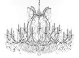 Crystal Chandelier Lighting Chandeliers H35"XW46" Great for The Foyer, Entry Way, Living Room, Family Room and More! - A500-B62/CS/2MT/24+1