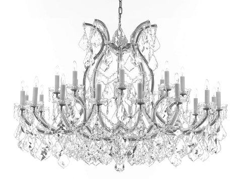 Crystal Chandelier Lighting Chandeliers H35"XW46" Great for The Foyer, Entry Way, Living Room, Family Room and More! - A500-B62/CS/2MT/24+1