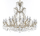 Swarovski Crystal Trimmed Chandelier Lighting Chandeliers H41" X W46" Great for the Foyer, Entry Way, Living Room, Family Room and More - A500-B62/52/2MT/24+1SW