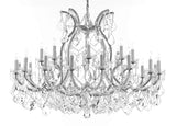 Swarovski Crystal Trimmed Chandelier Lighting Chandeliers H35"X W46" Great for The Foyer, Entry Way, Living Room, Family Room and More! - A500-B62/CS/2MT/24+1SW