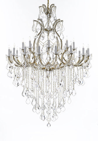 Crystal Chandelier Lighting Chandeliers H65" X W46" Great for the Foyer, Entry Way, Living Room, Family Room and More - A500-B12/52/2MT/24+1