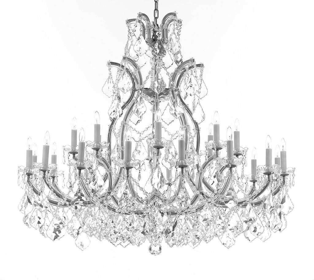 Swarovski Crystal Trimmed Chandelier Lighting Chandeliers H41"X W46" Great for the Foyer, Entry Way, Living Room, Family Room and More - A500-B62/CS/52/2MT/24+1SW