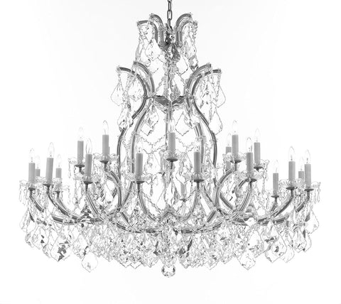 Swarovski Crystal Trimmed Chandelier Lighting Chandeliers H41"X W46" Great for the Foyer, Entry Way, Living Room, Family Room and More - A500-B62/CS/52/2MT/24+1SW