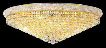 ZC121-V1800F42G By Regency Lighting-Primo Collection Gold Finish 30 Lights Flush