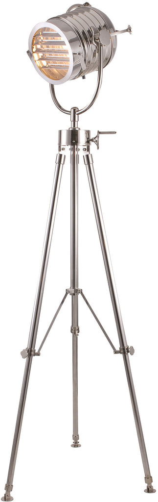 C121-FL1215 By Elegant Lighting - Ansel Tripod Collection Chrome Finish 1 Light Floor Lamp