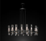 Varella Round Chandelier 48" Vintage Barn Metal Chandelier Chandeliers Industrial Loft Rustic Lighting Great for the Living Room, Dining Room, Foyer and Entryway, Family Room, and more - A113-CB/4461/16