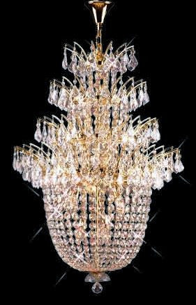 C121-GOLD/5800/3150 Flora CollectionEmpire Style CHANDELIER Chandeliers, Crystal Chandelier, Crystal Chandeliers, Lighting
