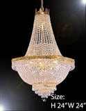 Chandelier Lighting With Swarovski Crystal H24" X W24" - A500-C3/870/9Sw