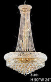 Swarovski Crystal Trimmed Chandelier French Empire Crystal Chandelier H50" X W24" - A500-Large/542/15 Sw