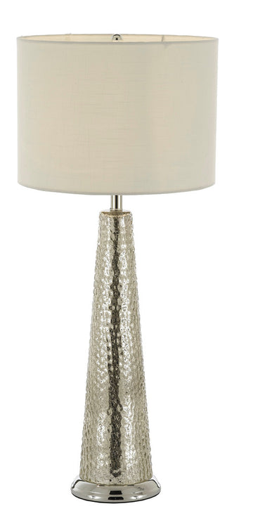 Hammered Metal Table Lamp With Shade - J10-SP-101