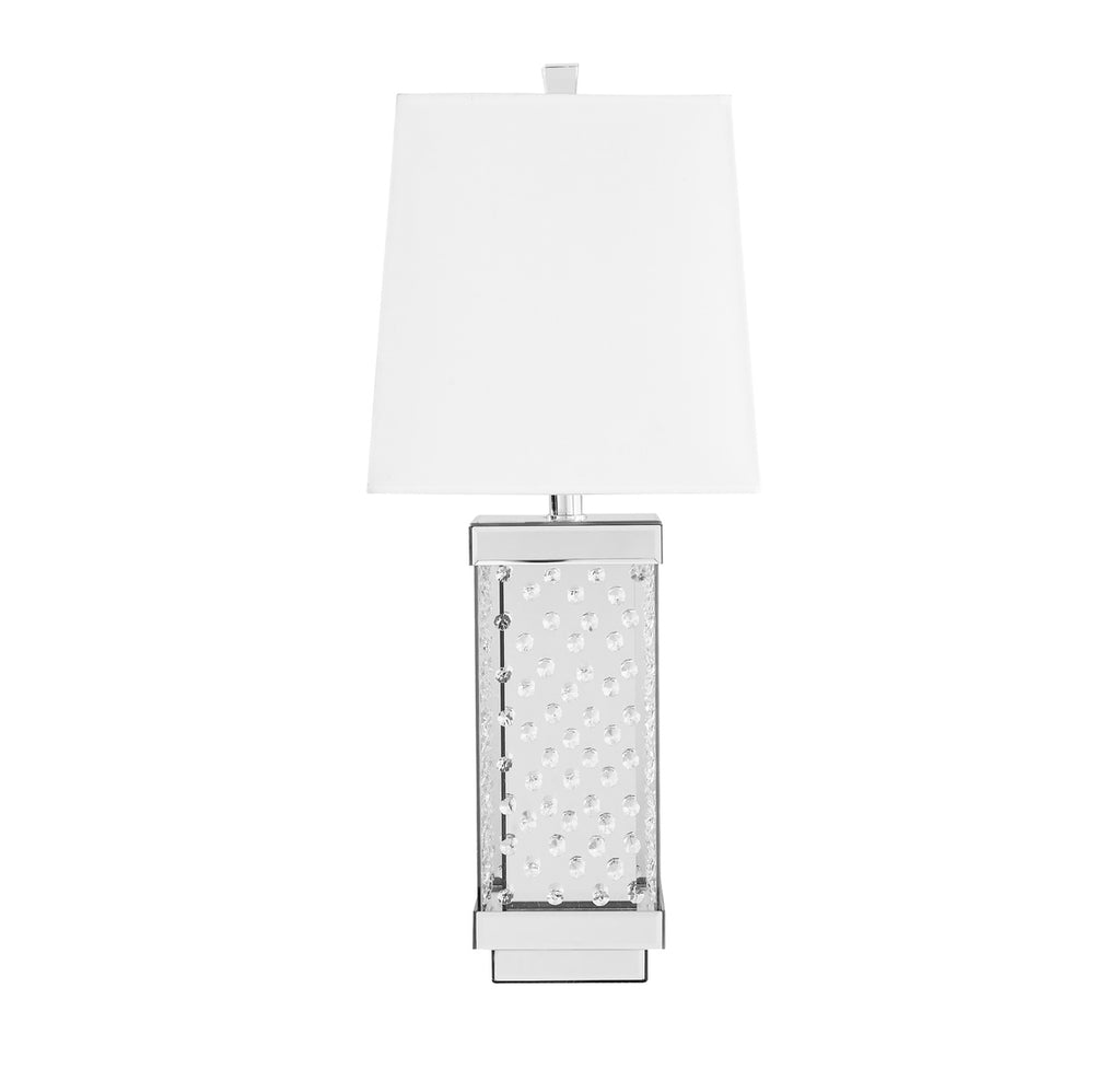 ZC121-ML9309 - Regency Decor: Sparkle Collection 1-Light Silver Finish Table Lamp