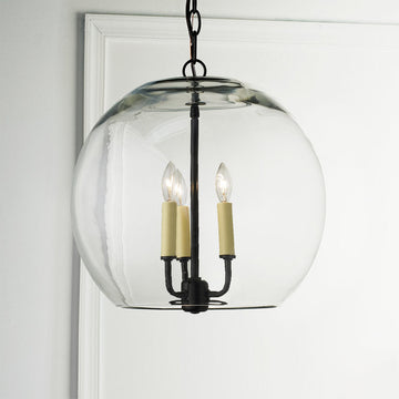 Clear Glass Sphere Chandelier - F100-124