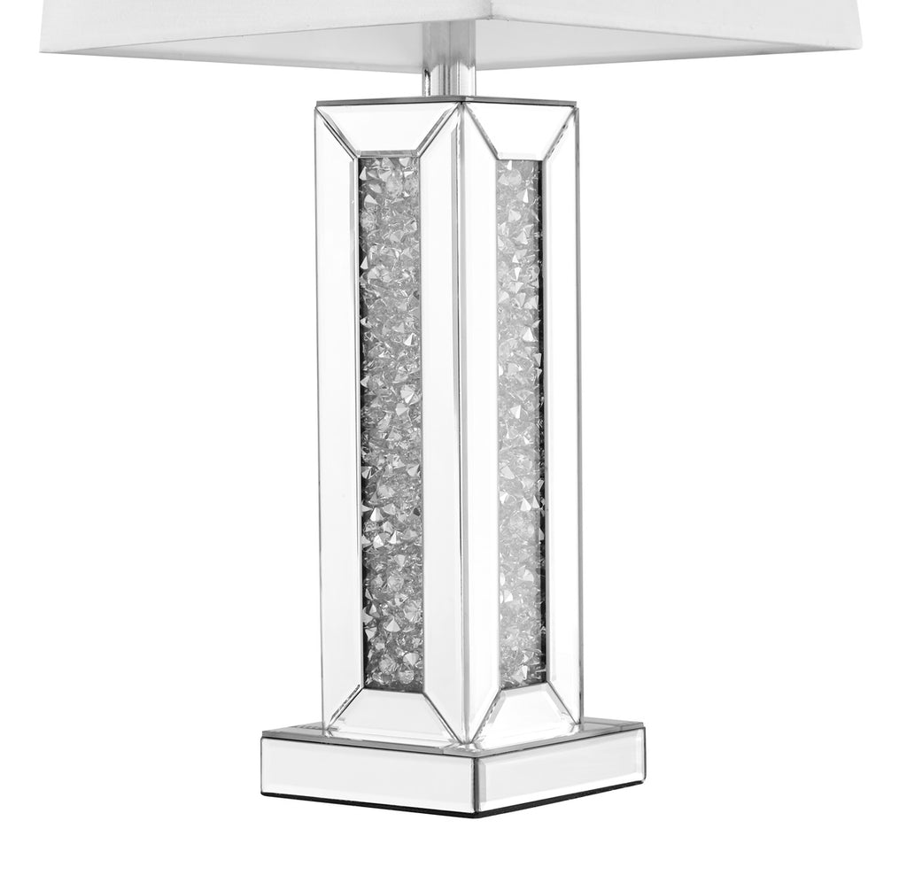 ZC121-ML9311 - Regency Decor: Sparkle Collection 1-Light Silver Finish Table Lamp