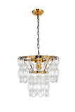ZC121-1713D12LAB - Urban Classic: Eden 3 light in Light Antique Brass Pendant