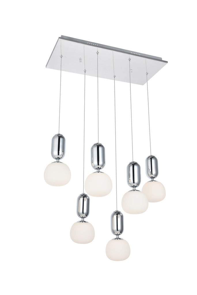 ZC121-5107D6C - Regency Lighting: Lea 6 light in Chrome Pendant