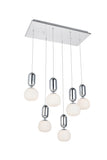 ZC121-5107D6C - Regency Lighting: Lea 6 light in Chrome Pendant