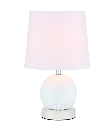 ZC121-TL3034PN - Regency Decor: Haven 1 light Polished Nickel Table Lamp