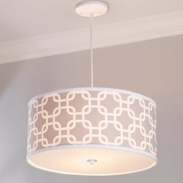 Geometric Fretwork Shade Pendant Light Large - F100-604