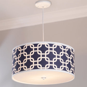 Geometric Fretwork Shade Pendant Light Large - F100-605