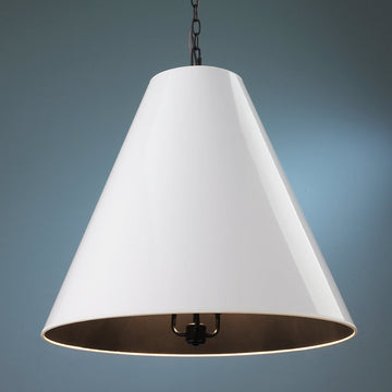 Oversized Cone Paper Shade Pendant - F100-213