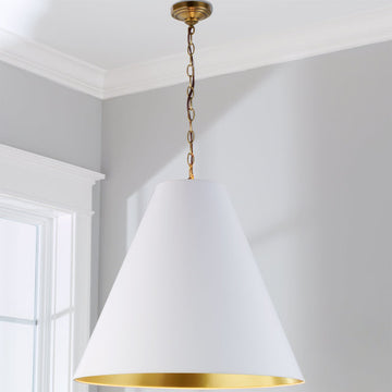 Oversized Cone Paper Shade Pendant - F100-202
