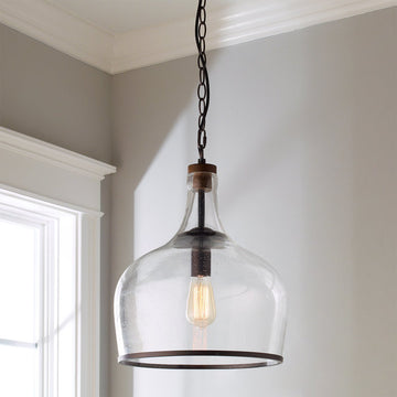 Reproduction Glass Cloche Pendant - F100-141