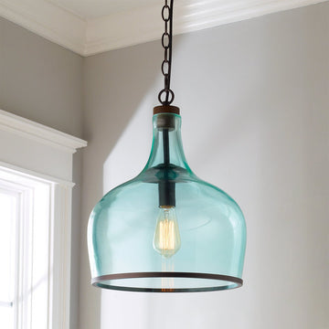 Reproduction Glass Cloche Pendant - F100-142