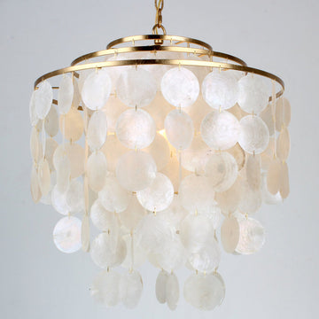 Young House Love 3 Tier Capiz Chandelier - F100-254