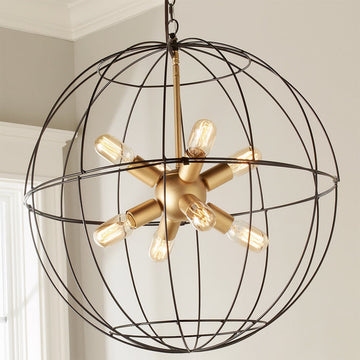 Young House Love Large Wire Globe Sputnik Chandelier - F100-315