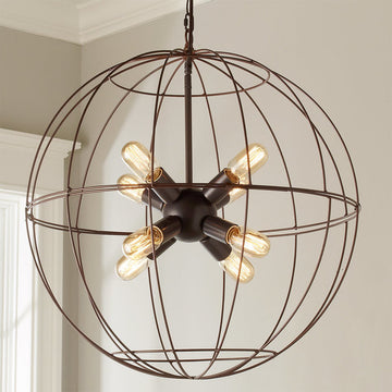 Young House Love Large Wire Globe Sputnik Chandelier - F100-318