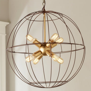 Young House Love Large Wire Globe Sputnik Chandelier - F100-317