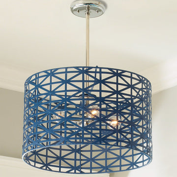 Young House Love Metal Strap Convertible Chandelier - F100-192