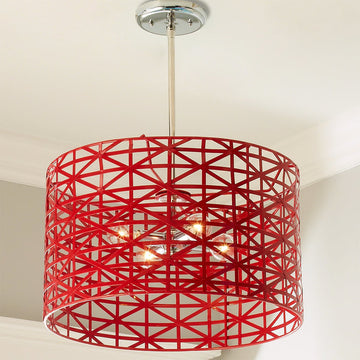 Young House Love Metal Strap Convertible Chandelier - F100-193