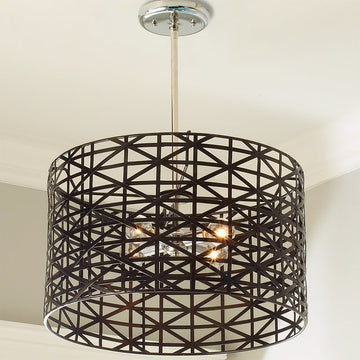 Young House Love Metal Strap Convertible Chandelier - F100-190